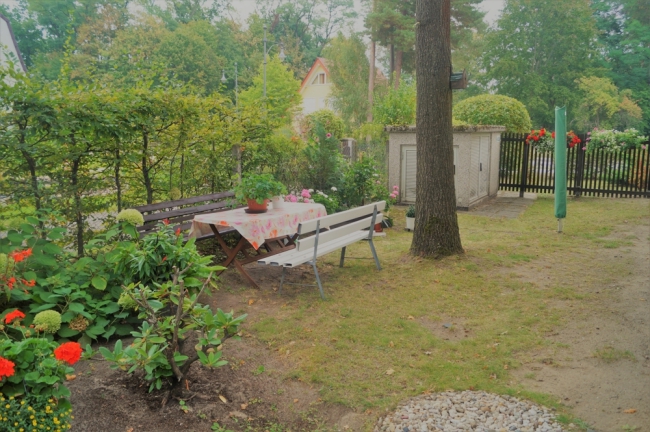Gartenbereich Wohnanlage